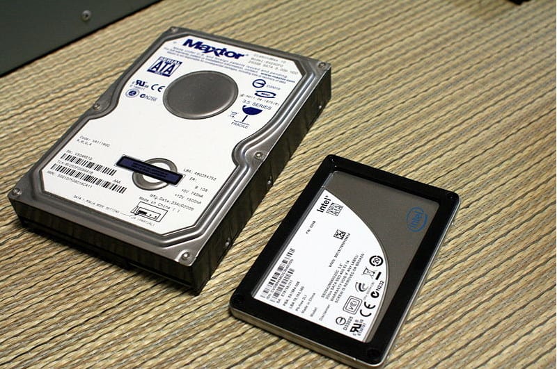 hard disk belong to old computer parts